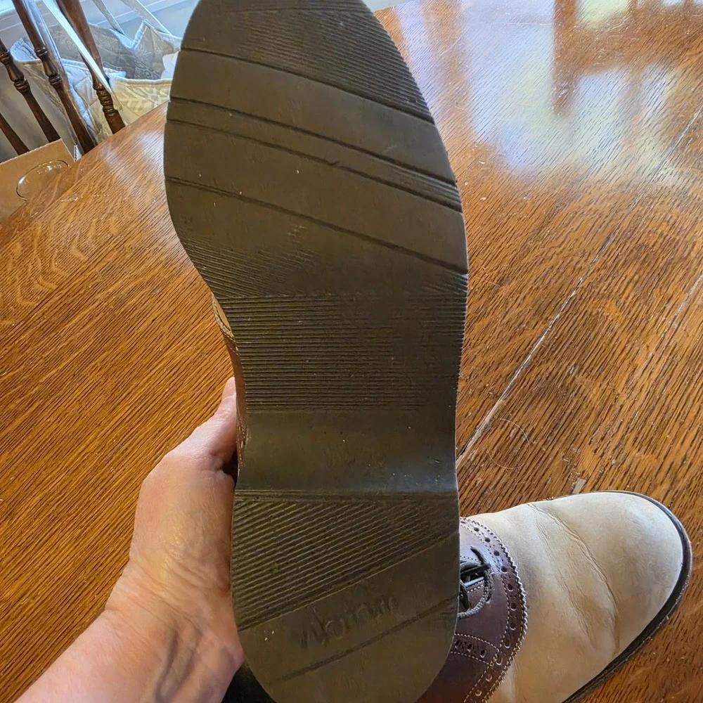 Vintage Footjoy Classics Brown‎ Saddle Spikeless Golf Shoe Size 7.5 D